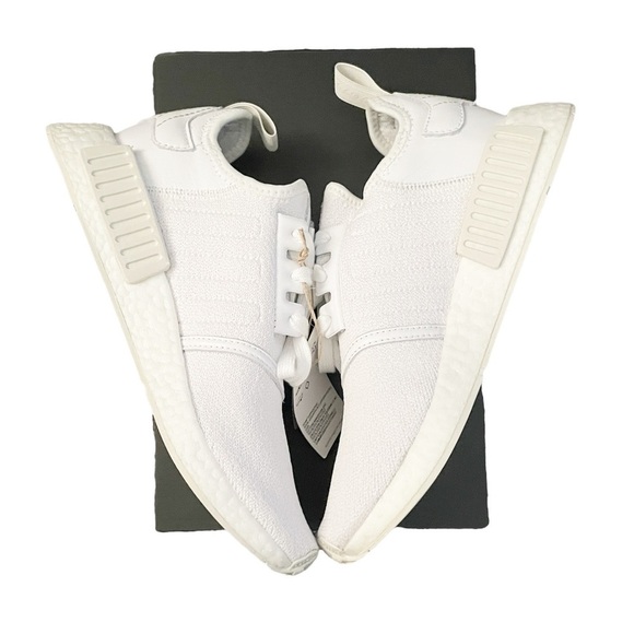 ADIDAS Women’s NMD R1 Triple White Size 9 - Picture 2 of 11
